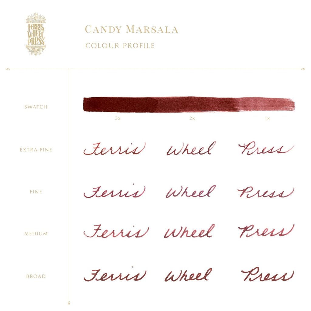 Ferris Wheel Press Candy Marsala - 85ml Bottled Ink