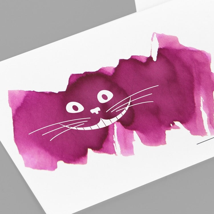 Wearingeul Smile Cat Ink Swatch Cards Paper
