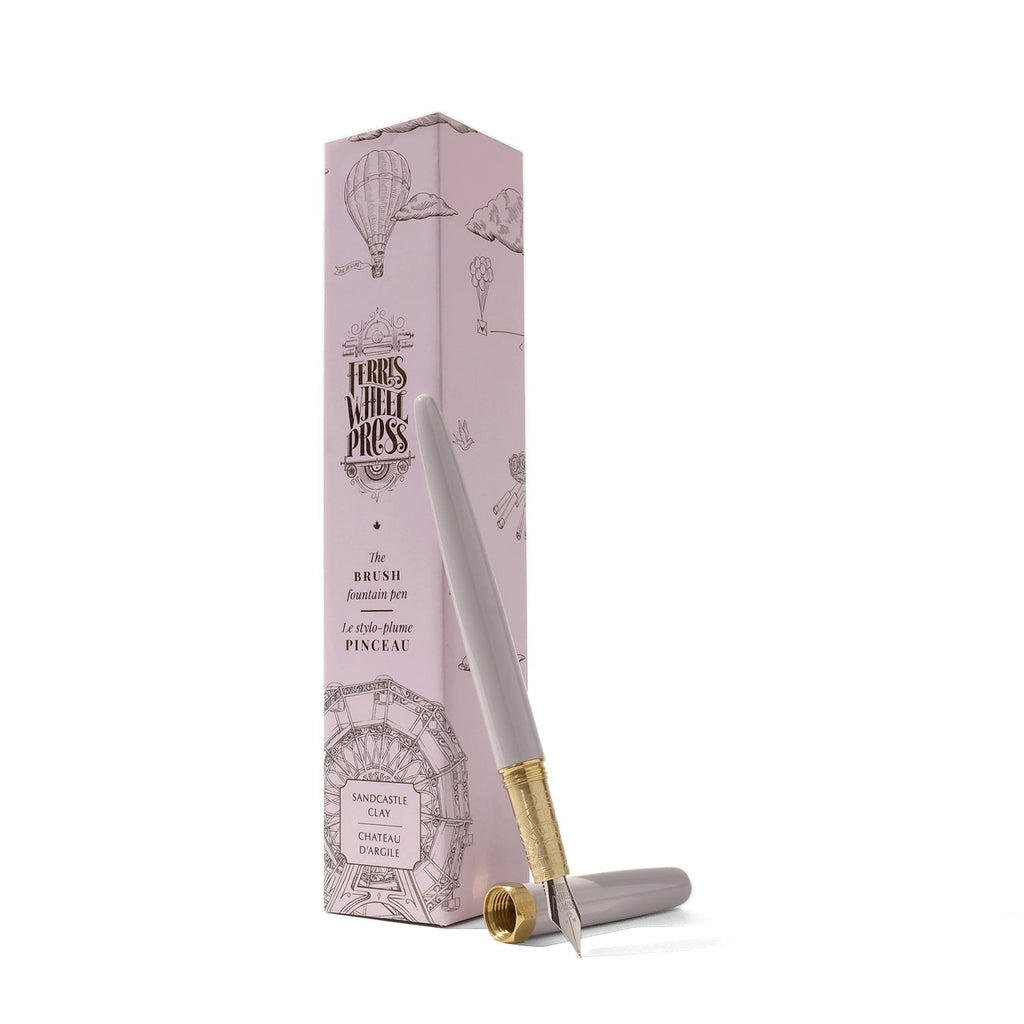 Ferris Wheel Press Brush Fountain Pen - Sandcastle Clay (Fine) Fountain Pen