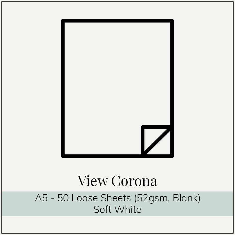 Desk Bandit View Corona A5 - 52gsm- 50 Sheets (Blank) Loose Sheets