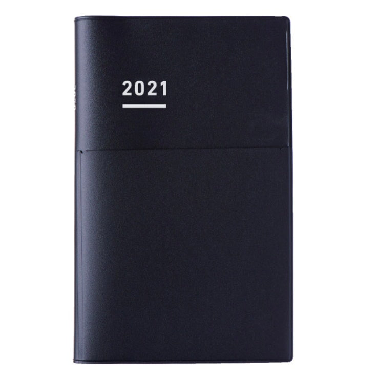 Kokuyo Jibun Biz Techo 2021 Planner - A5 Slim (Matte Black) Planners