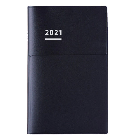Kokuyo Jibun Biz Techo 2021 Planner - A5 Slim (Matte Black) Planners