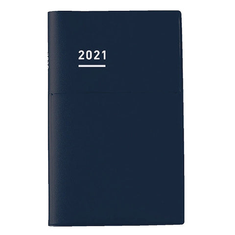 Kokuyo Jibun Biz Techo 2021 Planner - A5 Slim (Matte Navy) Planners