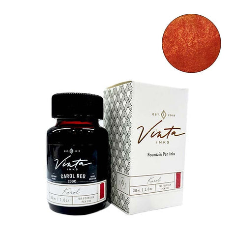 Vinta Inks Carol Red (Karol 1990) - 30ml Bottled Ink