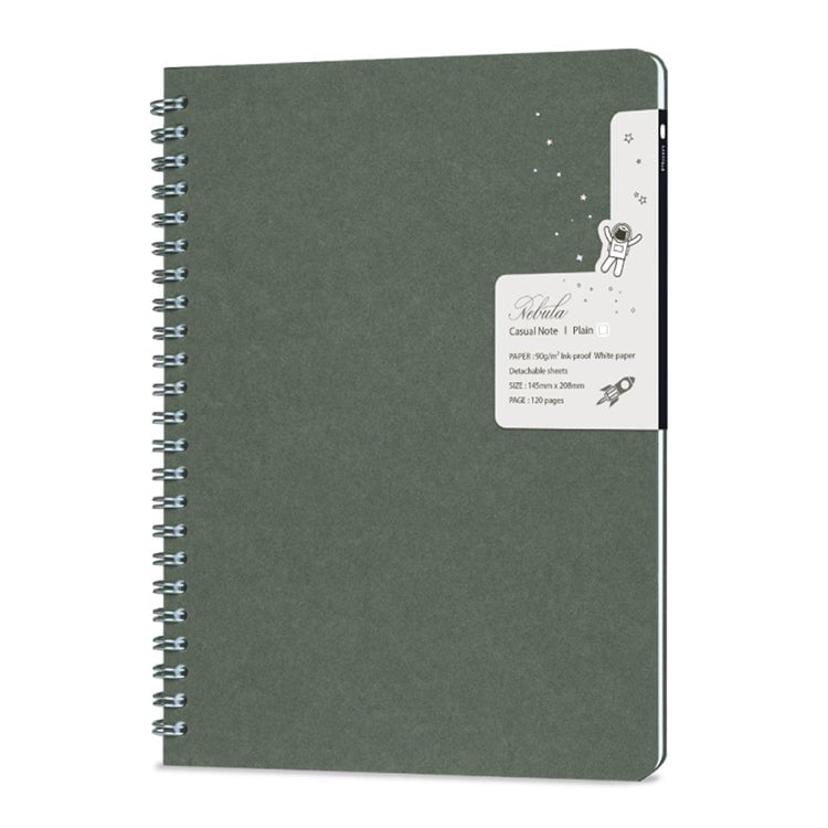 Colorverse Nebula Casual Note - Blank (Large/Oil Green) Notebook