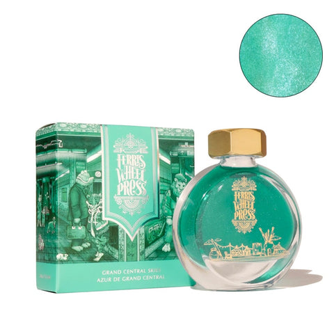 Ferris Wheel Press Grand Central Skies (Shimmer) - 38ml Bottled Ink