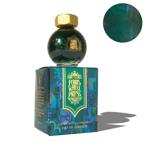 Ferris Wheel Press Down the Rabbit Hole - Green with Curiosity - 20ml Bottled Ink