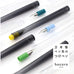 Hocoro Dip Fountain Pen Body (Transparent Black) by Sailor features a slim black barrel and clear cap, ideal for versatile ink use.
