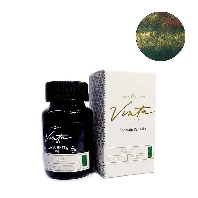 Vinta Inks Jewel Green (Parol 1908) - 2ml Ink Sample