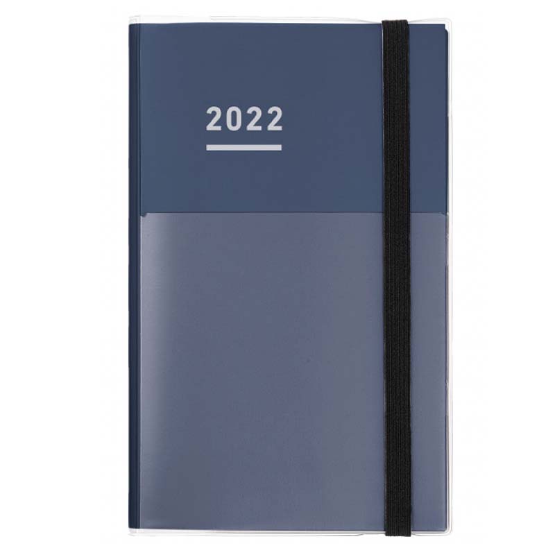 Kokuyo Jibun Techo 2022 Planner 3-in-1 Kit - A5 Slim (Indigo) Planners