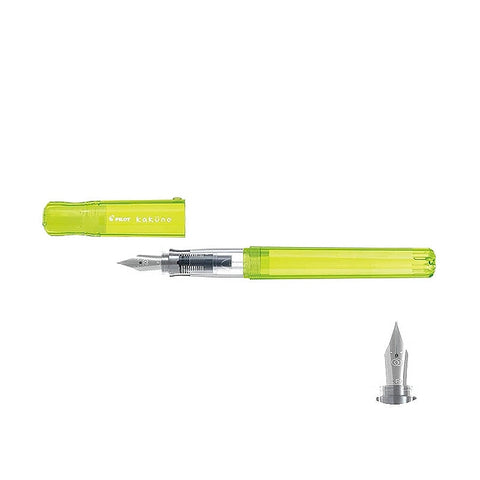Pilot Kakuno - Transparent Yellow (Baby) - Fine Fountain Pen