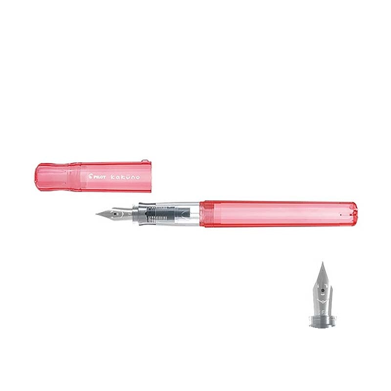 Pilot Kakuno - Transparent Red (Mama) - Medium Fountain Pen