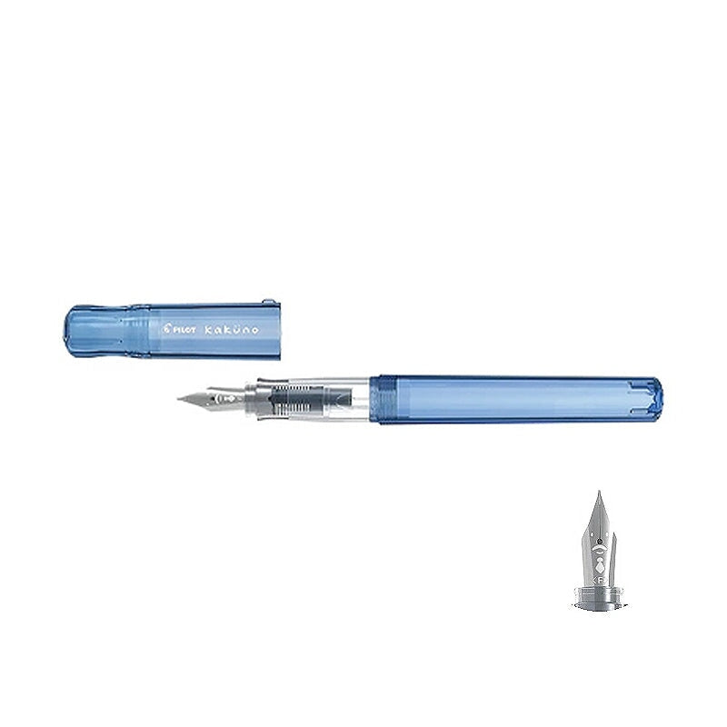 Pilot Kakuno - Transparent Blue (Papa) - Fine Fountain Pen