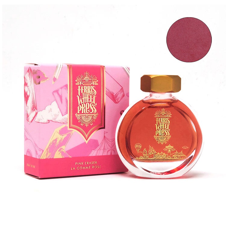 Ferris Wheel Press Pink Eraser - 38ml Bottled Ink