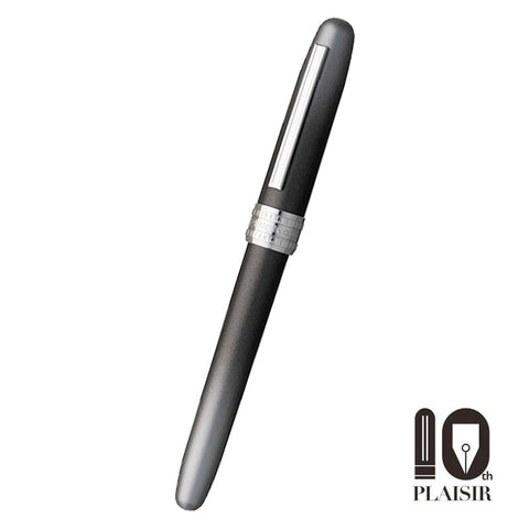 Platinum 10th Anniversary Plaisir - Fine (Night Gray) Fountain Pen