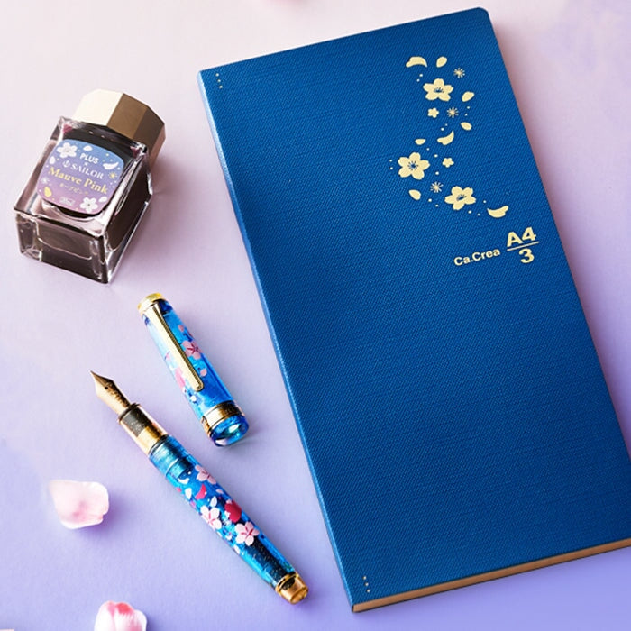 Sailor PLUS X SAILOR Sakura Pro Gear Slim Set (LE) - Medium Fountain Pen