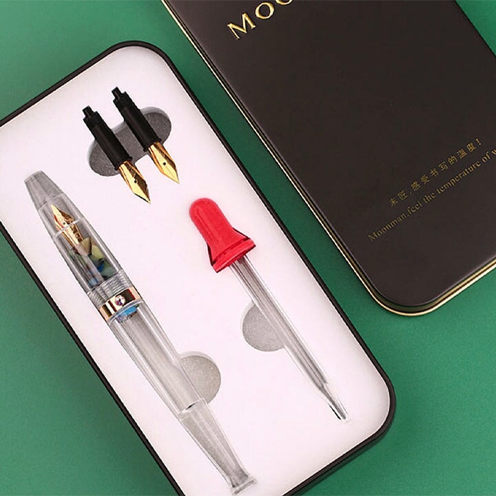 Moonman/Majohn S5 (Clear) - Fine Fountain Pen