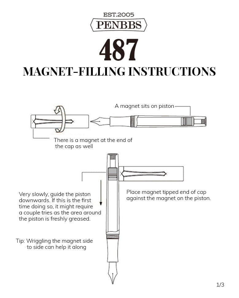PENBBS 487 - Cordierite / Silver (Fine) Fountain Pen