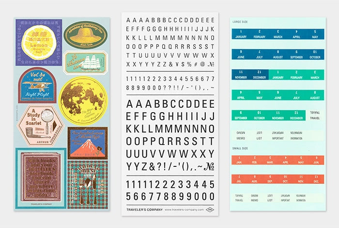 Traveler's Company Customized Sticker Set Accessories