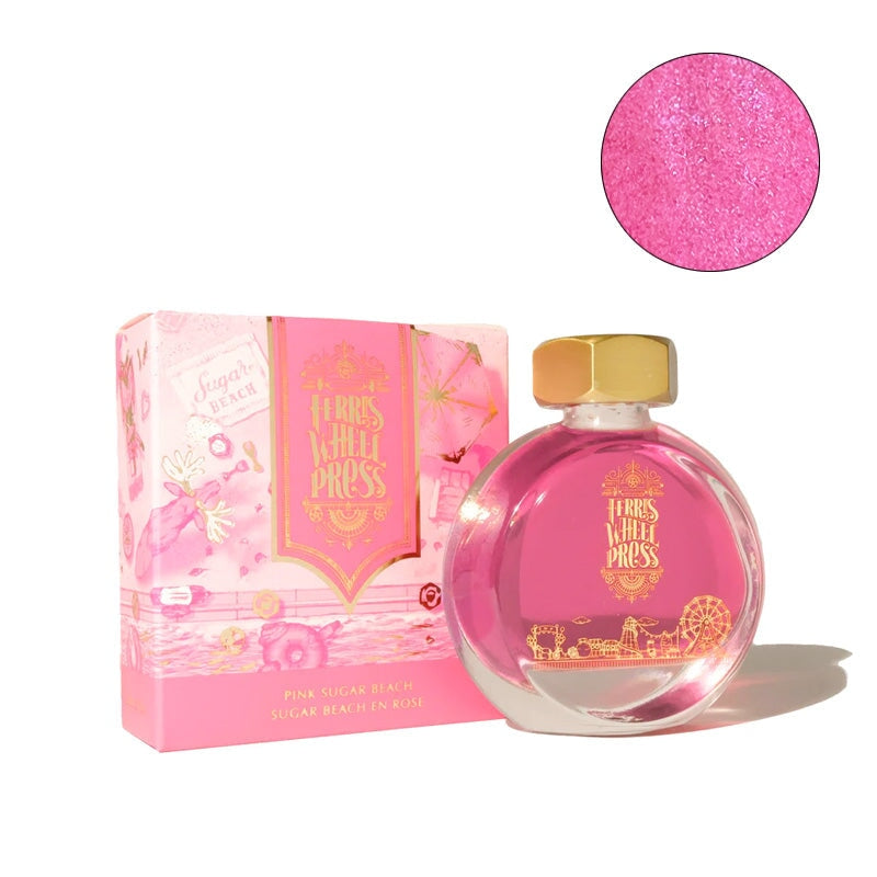 Ferris Wheel Press Pink Sugar Beach - 38ml Bottled Ink