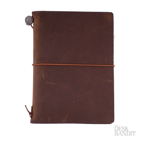Passport Leather Cover (Brown) - The Desk Bandit