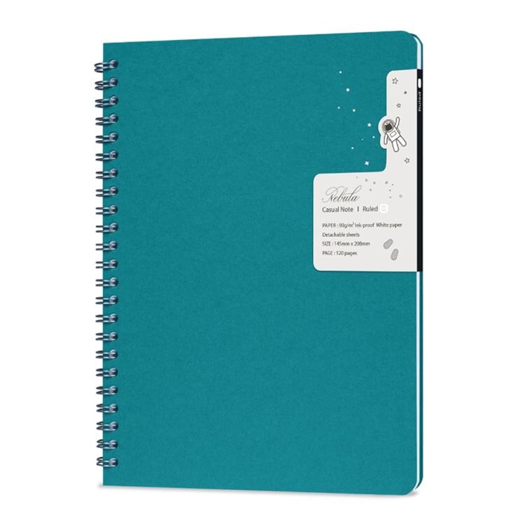 Colorverse Nebula Casual Note - Ruled (Large/Turquoise) Notebook