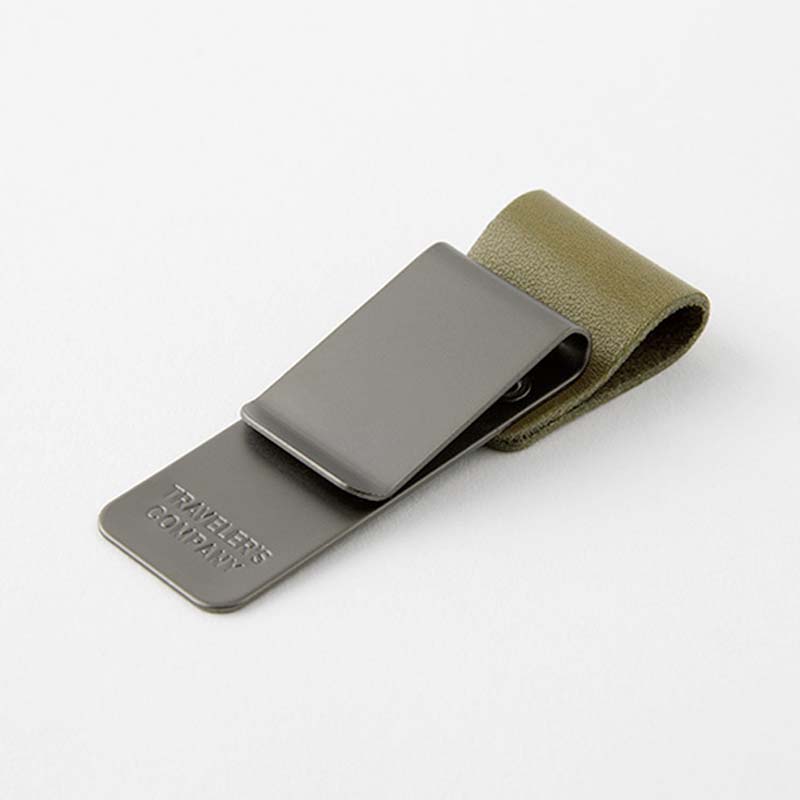 Traveler's Company #016 Pen Clip - Medium (Olive) Accessories
