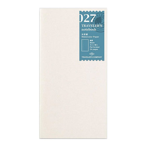 Traveler's Company #027 Watercolour Paper Refill (Regular) Notebook