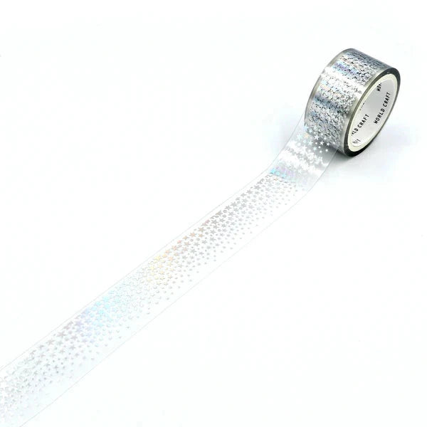 World Craft Stars Foiled Clear Tape (PET) PET Tape