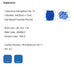 Supernova - 65ml + 15ml Set from Colorverse's Astrophysics series, showcasing blue ink swatch, scribble sample, and product details like pH and surface tension.