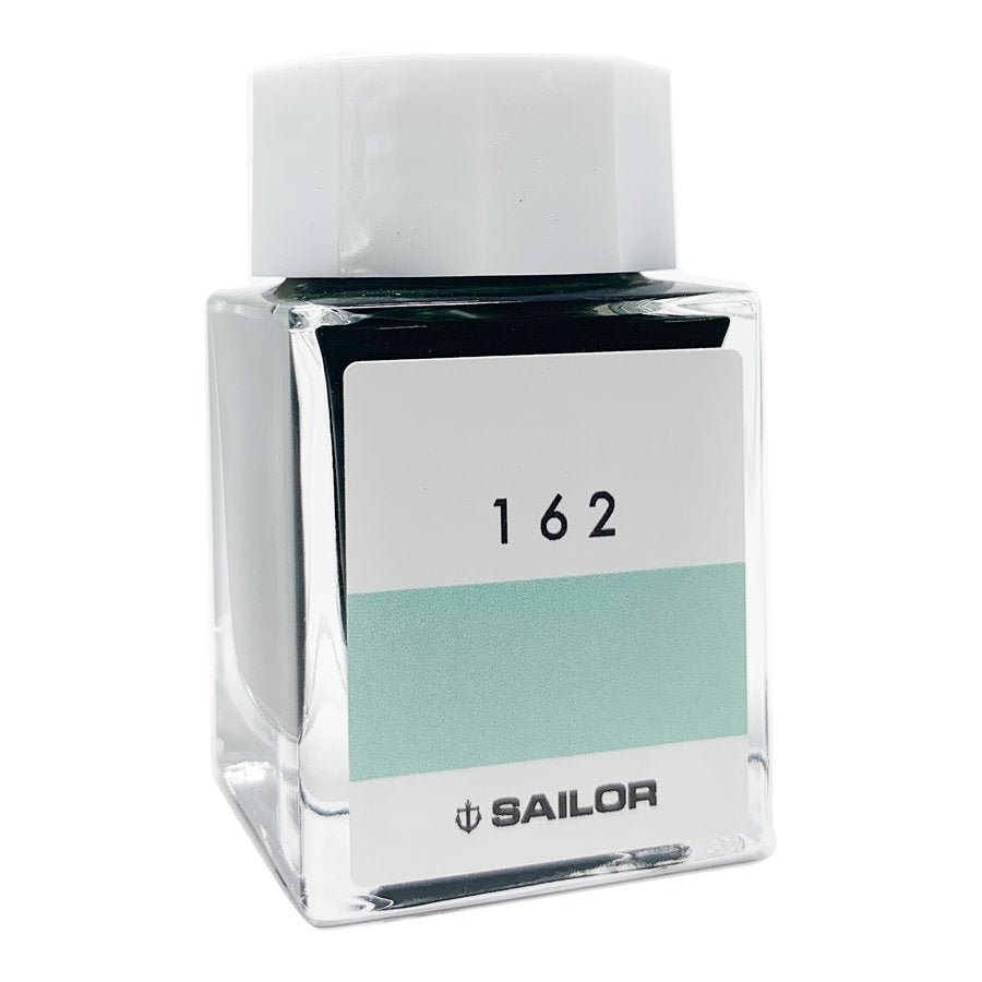 Sailor Ink Studio #162 - 20ml fountain pen ink in a square glass bottle with a white cap and mint-green label.