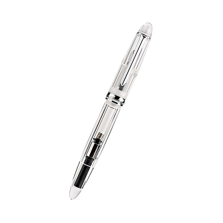 PENBBS 308 - Clear / Silver (Round Medium) Fountain Pen