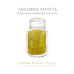 Tailored Taffeta calligraphy ink, 28ml by Ferris Wheel Press. Shimmery gold-yellow, dip pen use only, in a glass jar with brass lid.