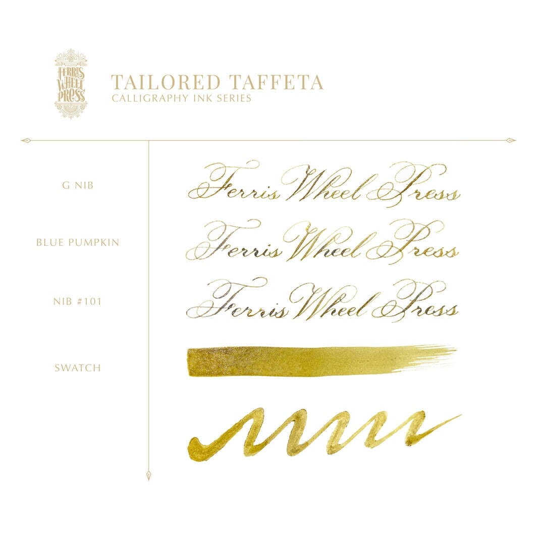Ferris Wheel Press Tailored Taffeta (Calligraphy Ink) - 28ml Dip Pen Inks