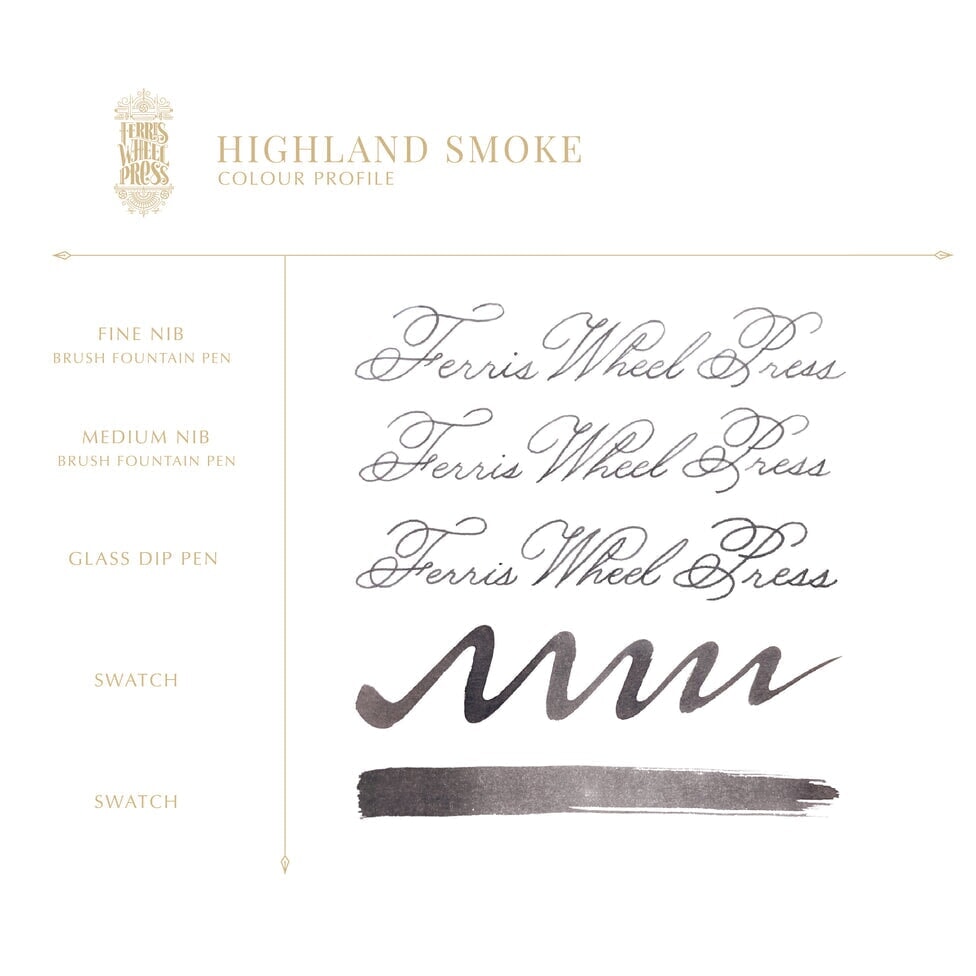 Ferris Wheel Press Highland Smoke - 2ml Ink Sample