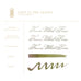 Ferris Wheel Press Bestiary Series - Lost in the Leaves (Shimmer) - 10ml fountain pen ink, showcasing olive green with rose gold shimmer samples and swatches using varied nib types.