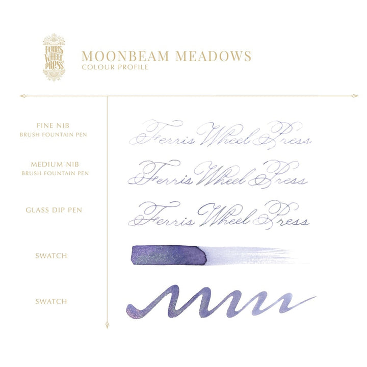Ferris Wheel Press Bestiary Series - Moonbeam Meadows (Shimmer) - 2ml Ink Sample