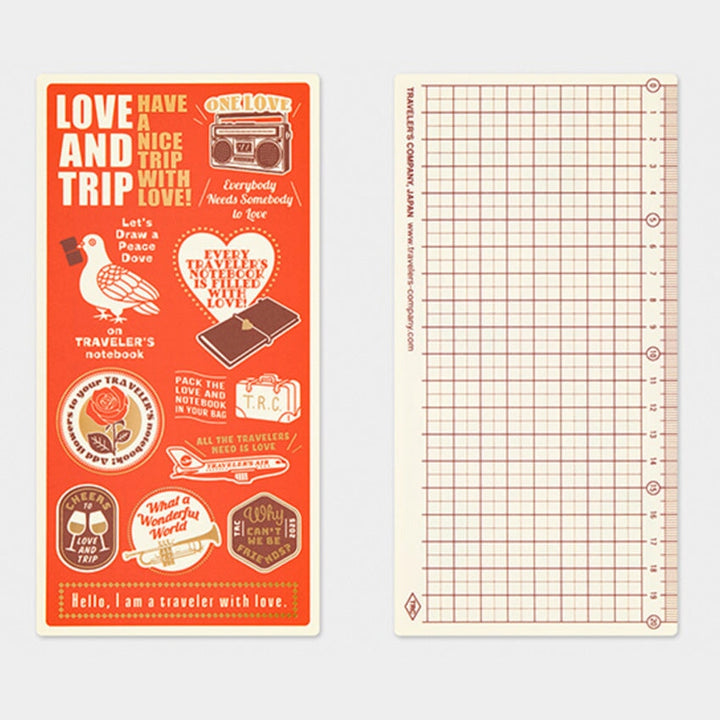 Traveler's Company Guide Sheet / Shitajiki 2025 (Regular) Rulers & Guides