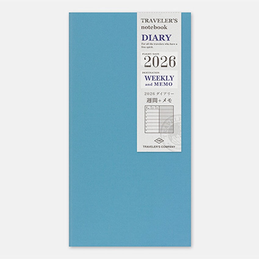 Traveler's Company 2026 Diary Weekly+Memo (Regular) Planners