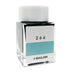 Square glass bottle of Sailor Ink Studio #264 - 2ml with a white cap and teal label, showcasing Sailor's curated dye-based ink collection.