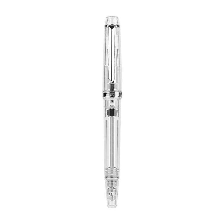 PENBBS 268 - Clear / Silver (Round Medium) Fountain Pen