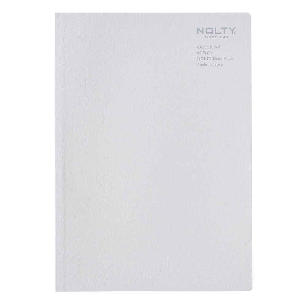 Nolty Tio Notebook Refill - Ruled (Grey, A5) Notebook