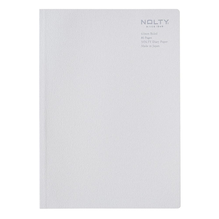 Nolty Tio Notebook Refill - Ruled (Grey, A5) Notebook