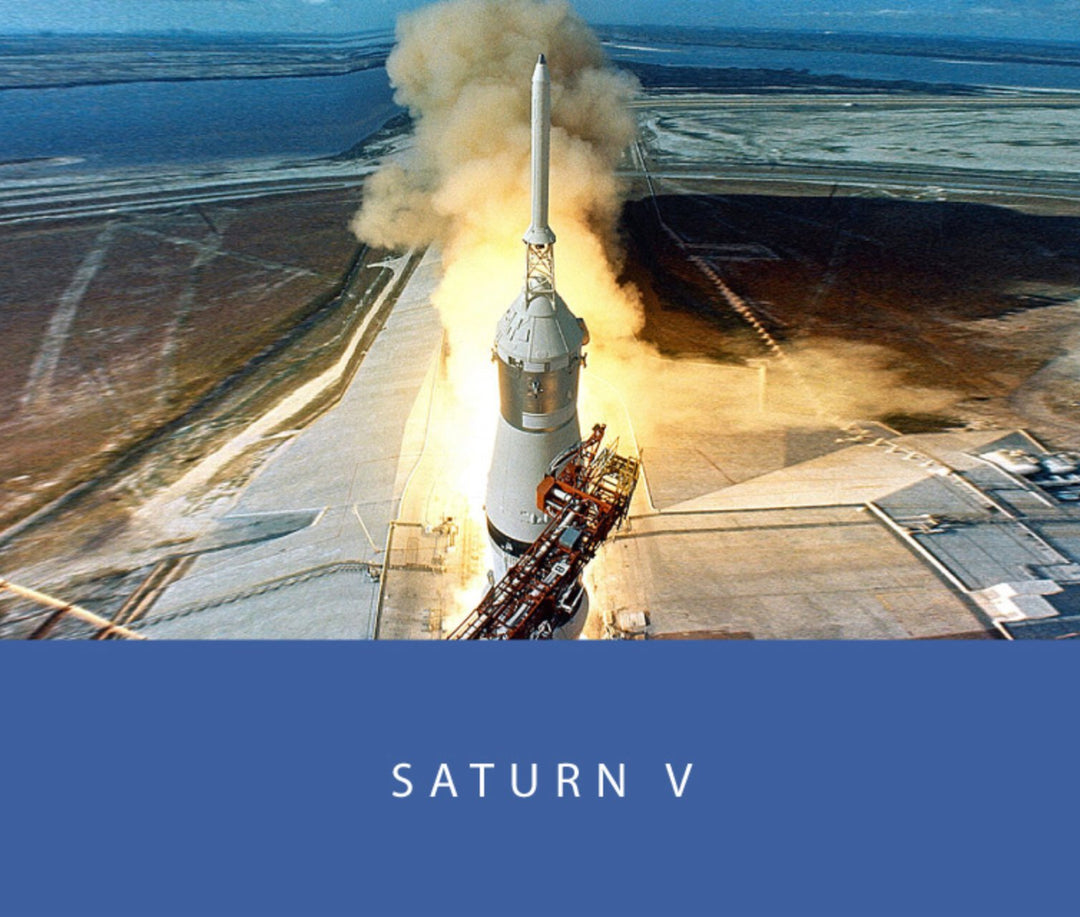 Saturn V - 2ml: Image of NASA’s Saturn V rocket launching, highlighting its powerful engines. Represents Colorverse&