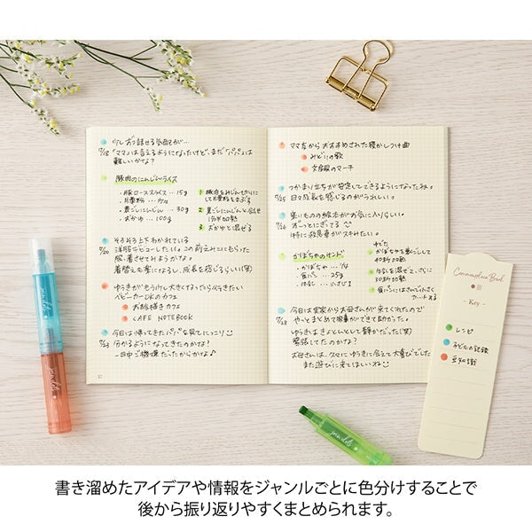 Midori Join Dots Connecting Marker Set - Bright Highlighters