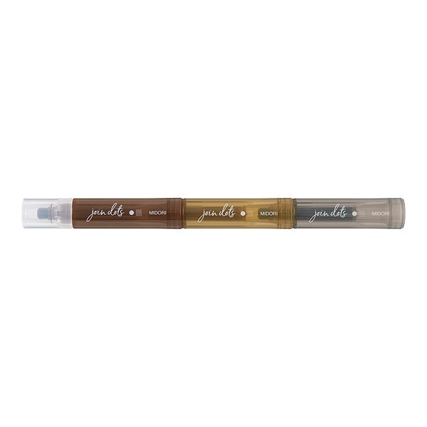 Midori Join Dots Connecting Marker Set - Mocha Highlighters
