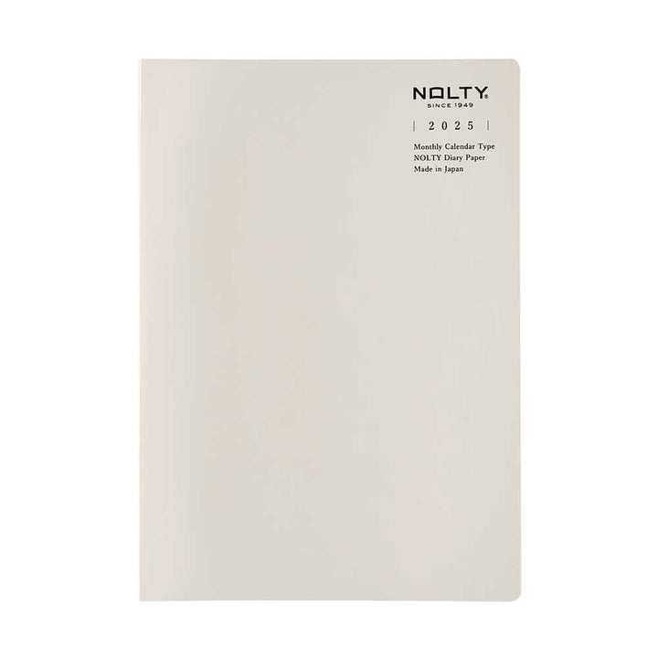 Nolty 2025 Monthly Schedule Planner - A5 (Grey) Planners