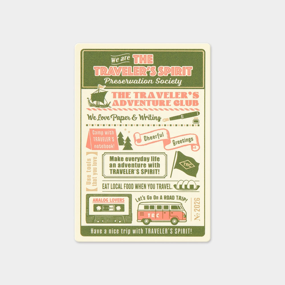 Traveler's Company Guide Sheet / Shitajiki 2026 (Passport) Rulers & Guides