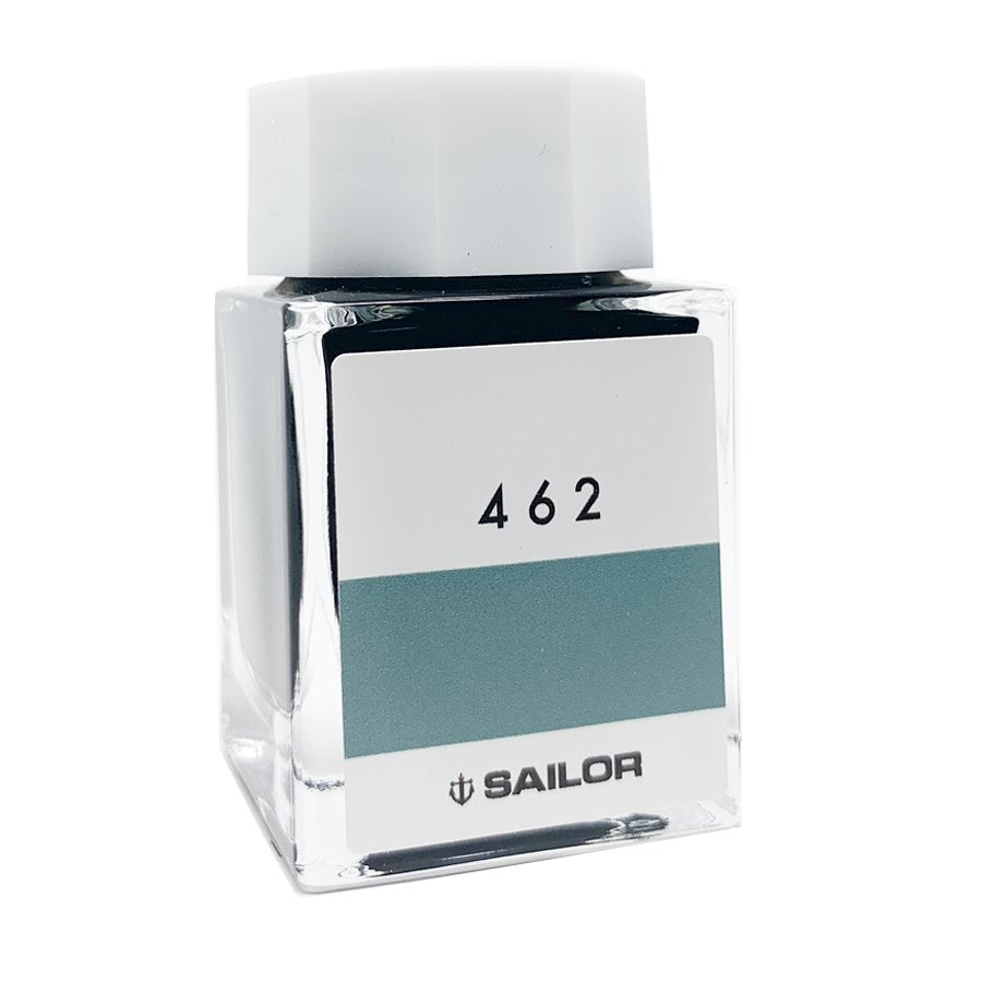 Sailor Ink Studio #462 - 20ml square glass bottle with a simple label featuring 462 and Sailor logo. Part of Sailor's 100 curated fountain-pen ink colors.