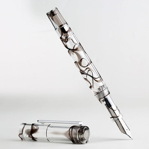 PENBBS 487 - Dark Paint / Silver (Fine) Fountain Pen